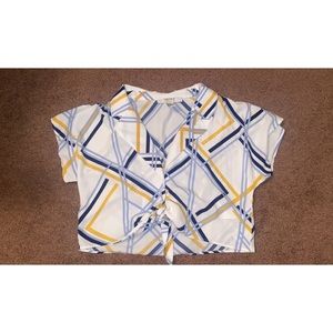abstract print top